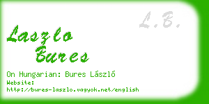 laszlo bures business card