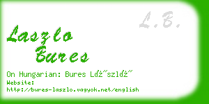 laszlo bures business card